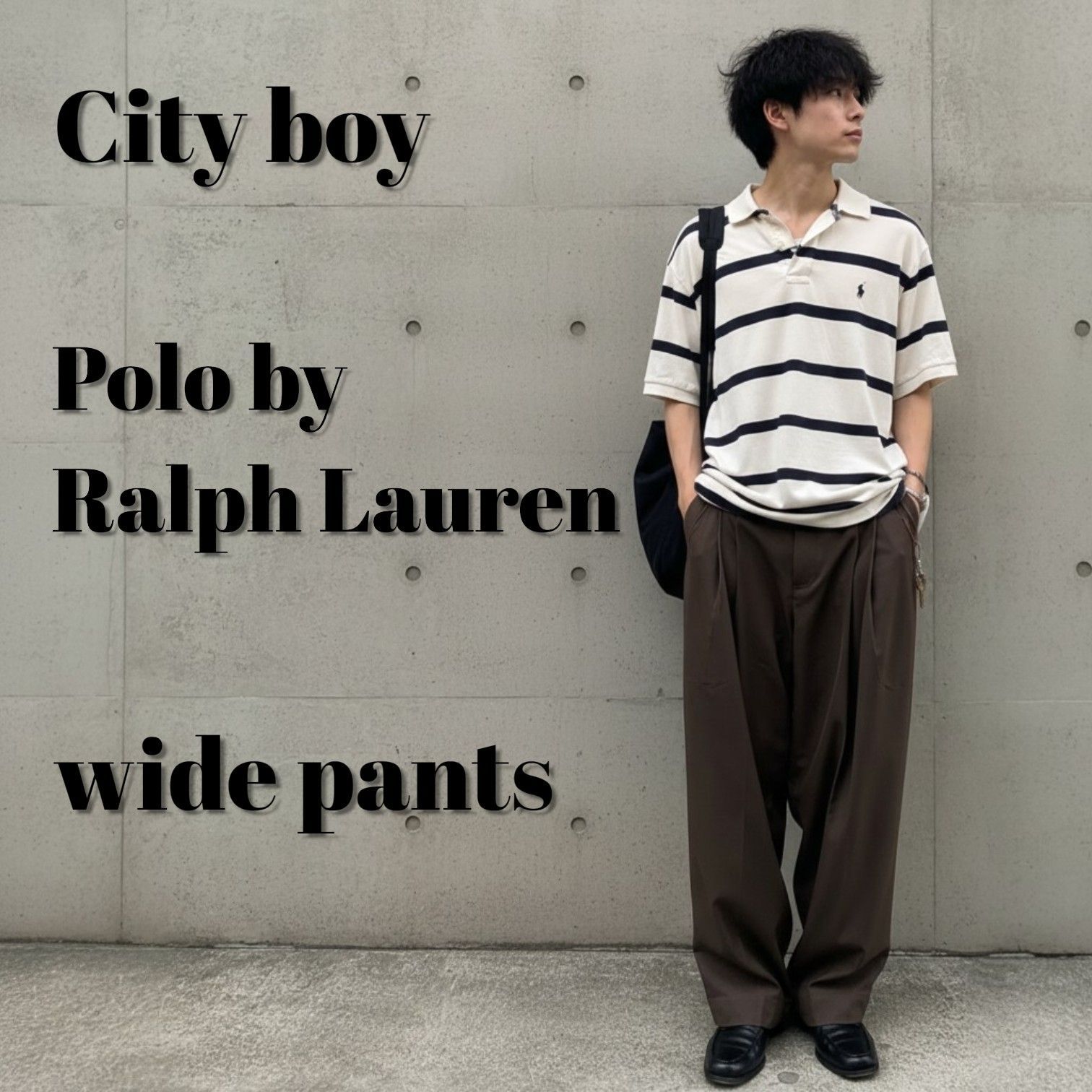 City boy setup】y2k 90s Archive Vintage Polo by Ralph Lauren wide