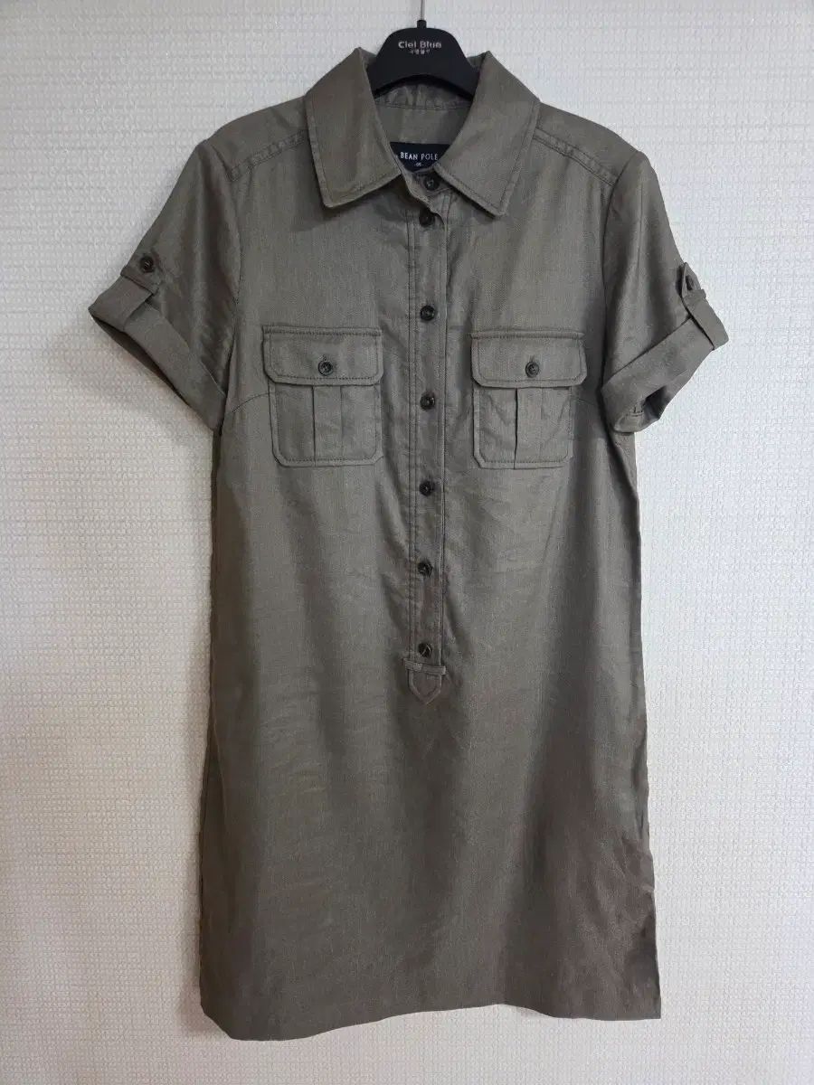 BEAN POLE ビーンポール カーキ色 半袖シャツ ONE PIECE