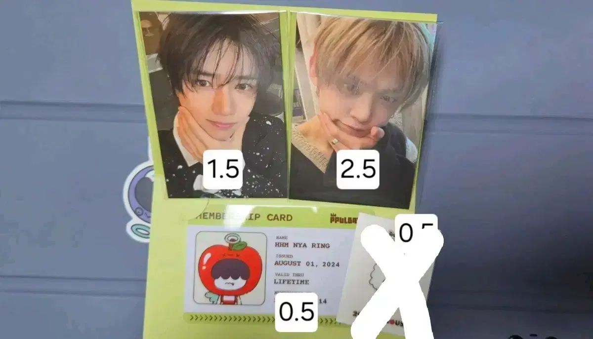 TOMORROW X TOGETHER(TXT) アップルバツ ポップアップ 特典 トレカ