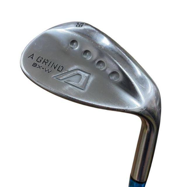【中古】 A DESIGN GOLF A GRIND BX-W(ニッケルクロム) 58° ウェッジ WG 純正特注シャフト (フレックスX) メンズ 男性用 右利き 右用 Cランク ゴルフクラブ