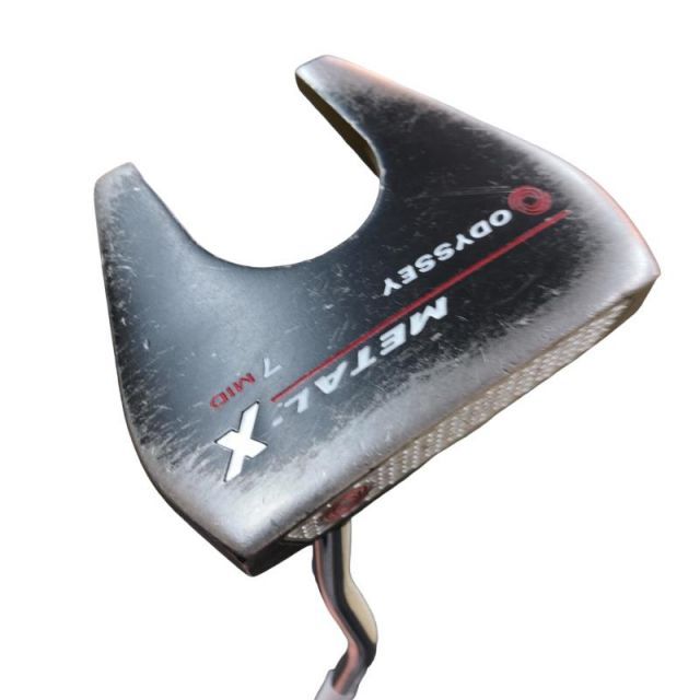 【中古】 オデッセイ METAL-X #7 MID 41インチ パター PT スチール (フレックスその他) メンズ 男性用 右利き 右用 Dランク ゴルフクラブ
