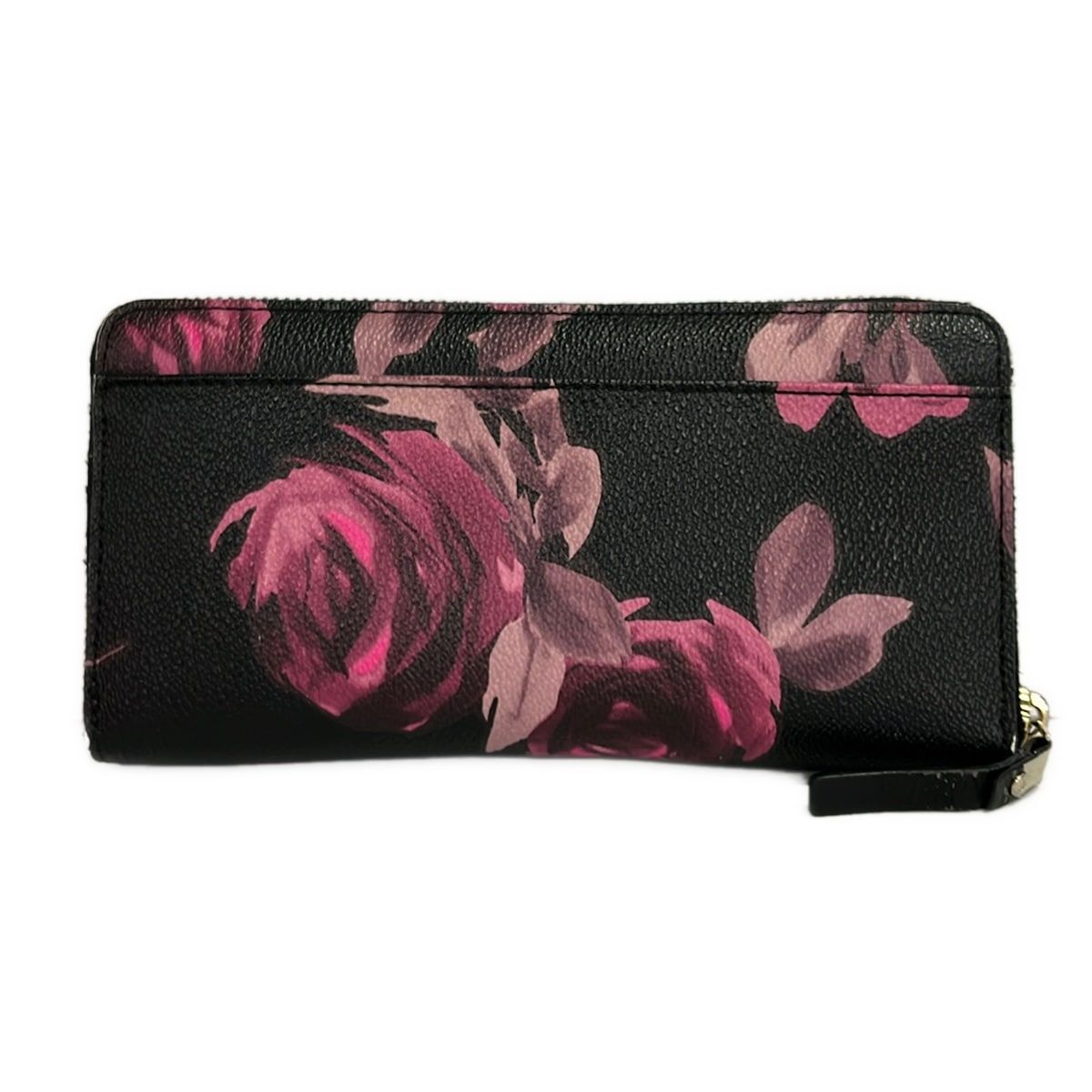 Kate spade(ケイトスペード) 長財布 - PWRU5230 黒×ピンク×パープル 花 