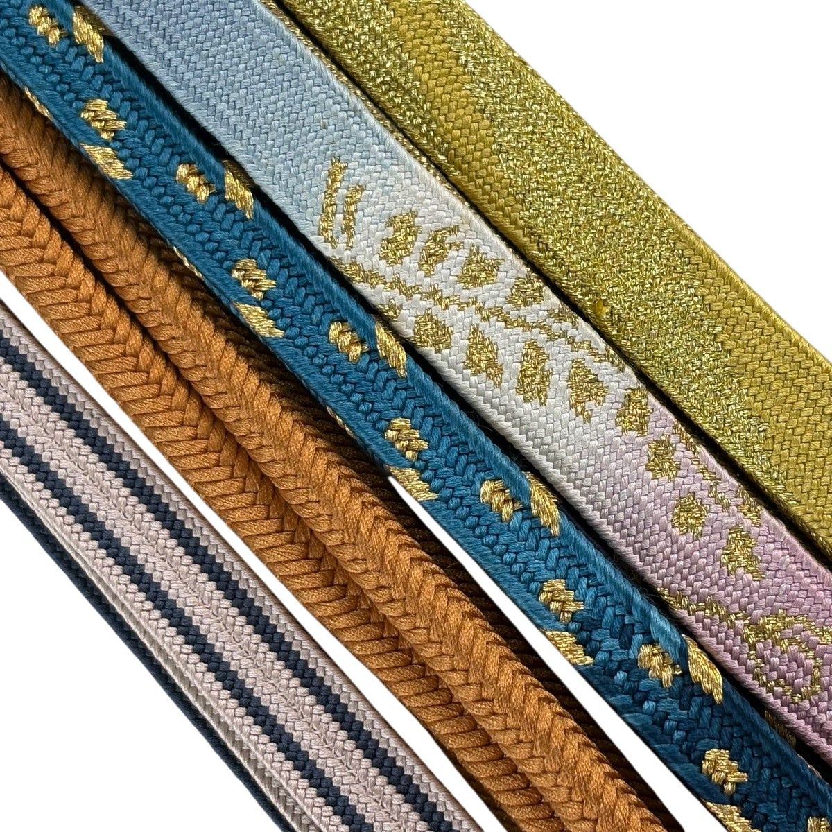 帯締め 優品 帯締め5本セット 水色 正絹 和装小物 【中古】 - メルカリ