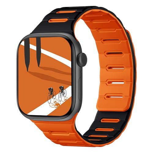 【新品】[Bandletic]アップルウォッチ バンド スポーツ - Apple Watch対応バンド シリコン 両面着用 防汗Ultra3/Ultra2/Ultra(49mm) Series10~11(46mm) Series7~9(45m 914a3ded