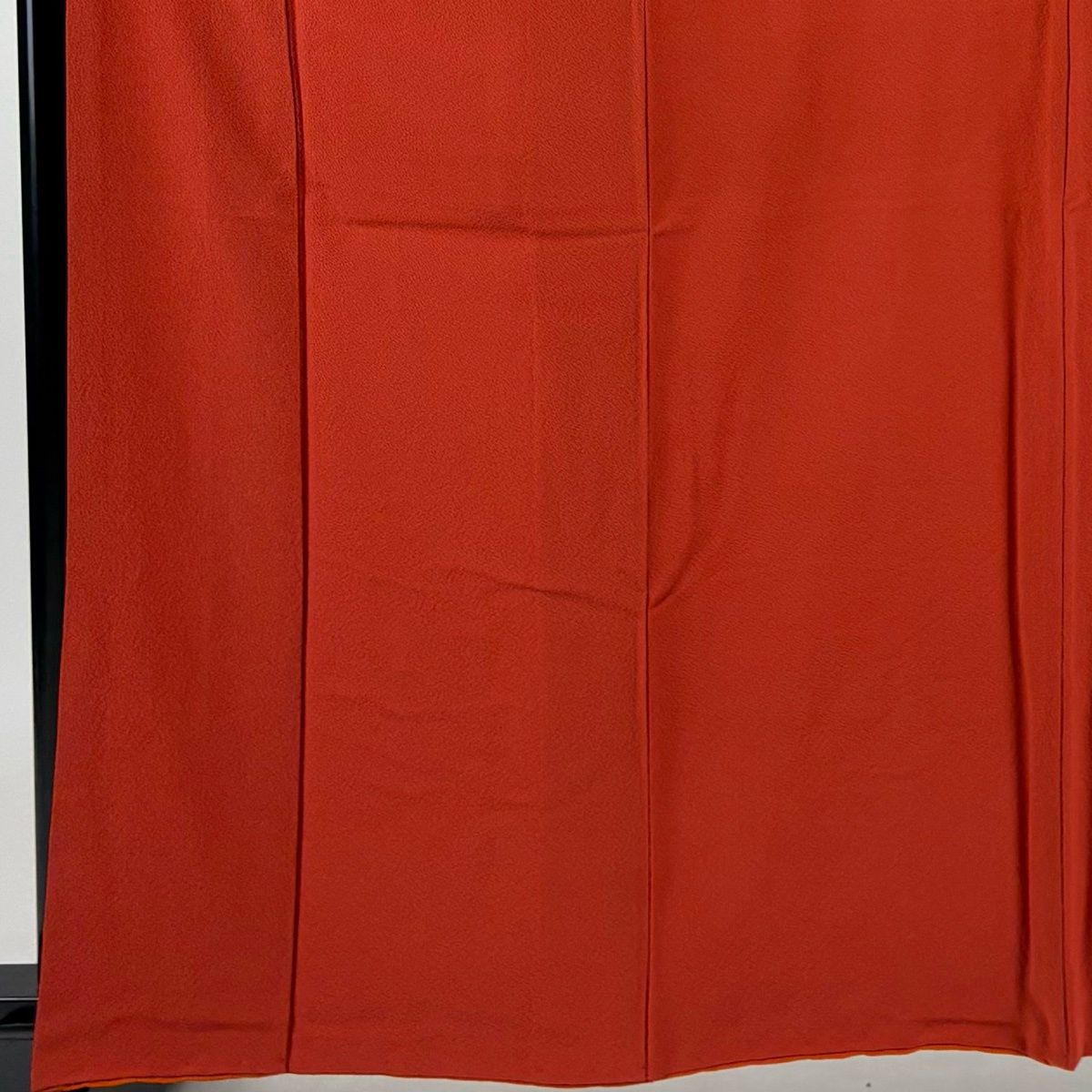 美品】 色無地 身丈162cm 裄丈64cm M 袷 落款 朱色 正絹 優品 【中古