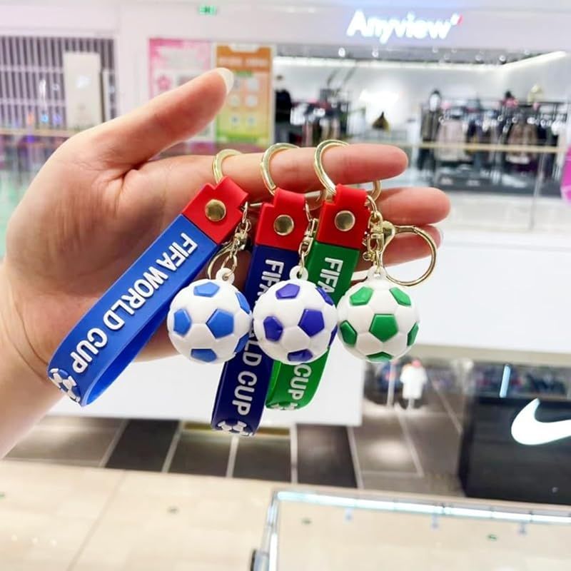 siawadeky ワールドカップ サッカー キーホルダー 6色セット キー