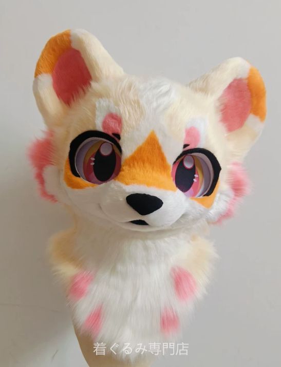 犬　猫　着ぐるみ ヘッド全頭　ヘッド ケモノ ファースーツ ぬいぐるみ コスプレ コスチューム Kurumi 一点物 C175