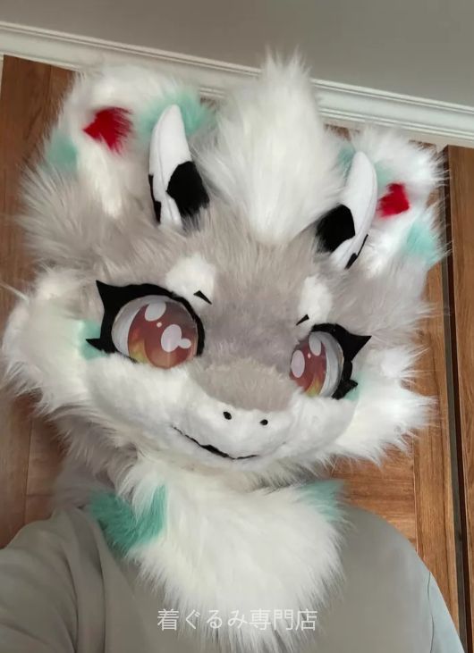 犬　猫　着ぐるみ ヘッド全頭　ヘッド ケモノ ファースーツ ぬいぐるみ コスプレ コスチューム Kurumi 一点物 C178