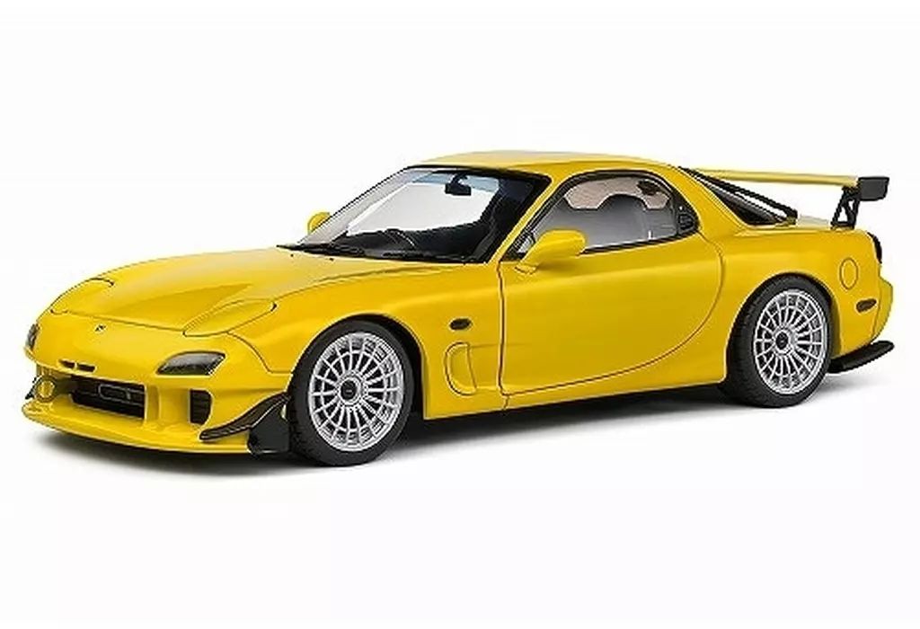 【新品】ミニカー 1/18 マツダ RX-7 FD3S ストリートファイター 1994(イエロー) [S1810603]