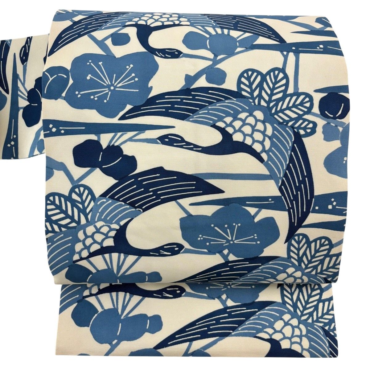 名古屋帯 秀品 鳥 枝梅 クリーム 正絹 【中古】 - メルカリ