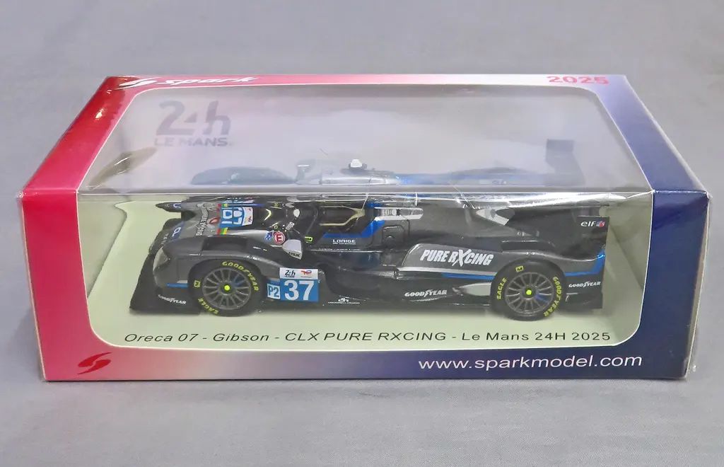 【新品】ミニカー 1/43 Oreca 07 - Gibson CLX PURE RXCING Le Mans 24H 2025 A. Malykhin - T. Blomqvist - T. Vautier #37 [S9283]