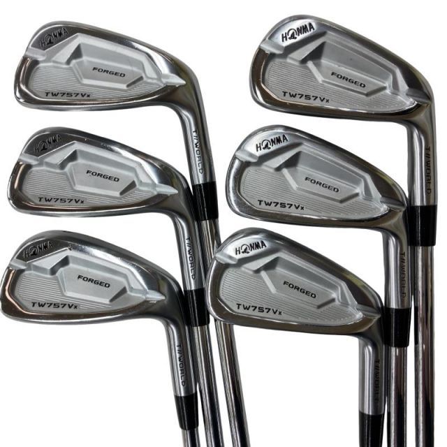 【中古】 本間ゴルフ TOUR WORLD TW757Vx 6S アイアンセット IR リシャフト (フレックスその他) メンズ 男性用 右利き 右用 Cランク ゴルフクラブ