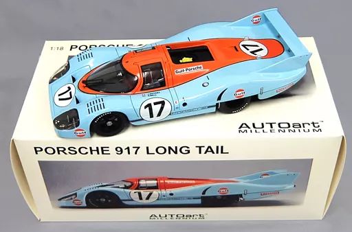 【中古】ミニカー 1/18 PORSCHE 917L LEMANS 1971 Gulf #17(スカイブルー×オレンジ) 「MILLENNIUM」 [87170]