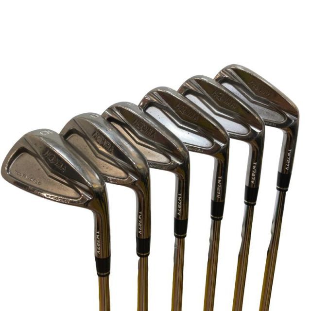 【中古】 本間ゴルフ TOUR WORLD TW727V FORGED 6S アイアンセット IR 純正特注シャフト (フレックスS) メンズ 男性用 右利き 右用 Dランク ゴルフクラブ
