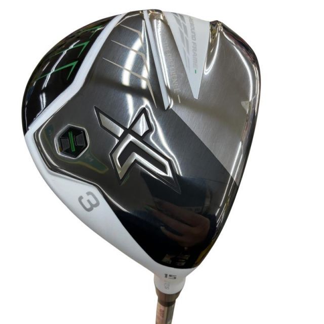 【中古】 ダンロップ XXIO(2022) eks ホワイト 3W フェアウェイウッド FW Miyazaki AX-2(FW) (フレックスSR) メンズ 男性用 右利き 右用 Bランク ゴルフクラブ