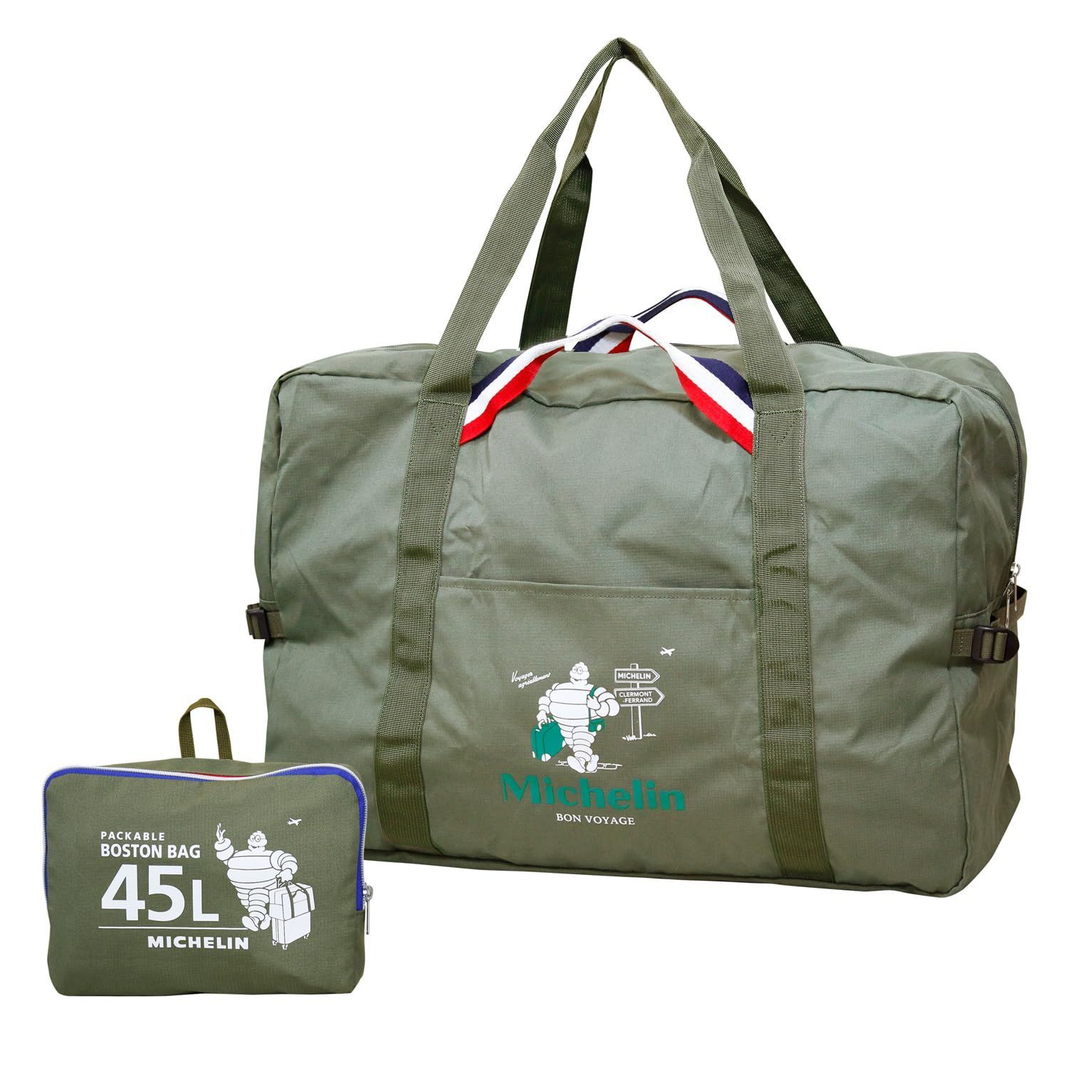 233852 オリーブ 45L bag boston Packable パッカブルボストンバッグ45L (MICHELIN) ミシュラン