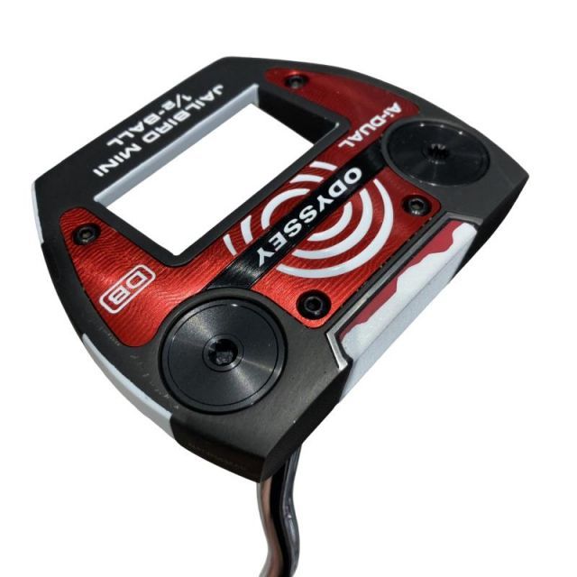 【中古】 オデッセイ Ai-DUAL JAILBIRD MINI 1/2-BALL DB 33インチ パター PT STROKE LAB 90 スチール (フレックスその他) メンズ 男性用 右利き 右用 Aランク ゴルフクラブ