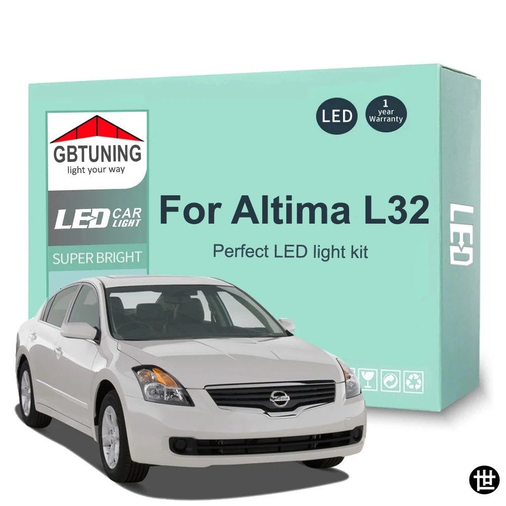 日産アルティマ L32 セダン クーペ 2007 - 12 車用 CANBUS LED インテリアシグナルライトバルブキット 14個セット