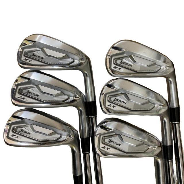 【中古】 ダンロップ SRIXON ZX5 Mk II 6S アイアンセット IR 純正特注シャフト (フレックスS) メンズ 男性用 右利き 右用 Cランク ゴルフクラブ