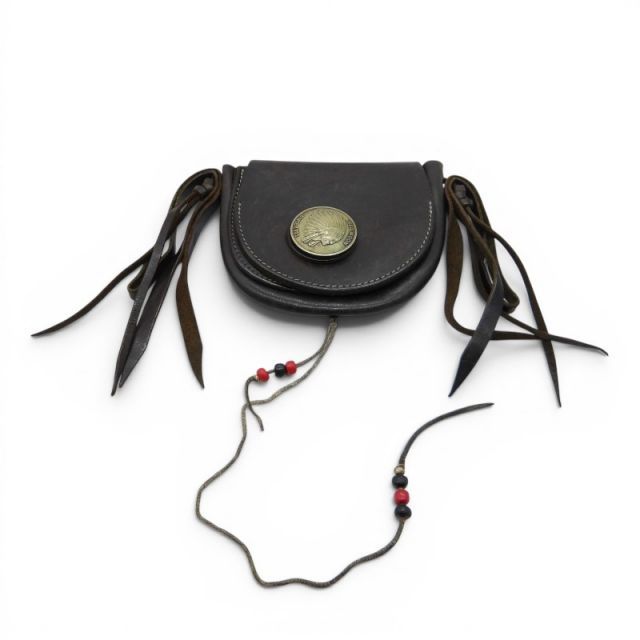 RED MOON CONCHO LEATHER MINI BAG BLACK 付属品無し レッドムーン コンチョ レザー ミニ バッグ ポーチ 大名店