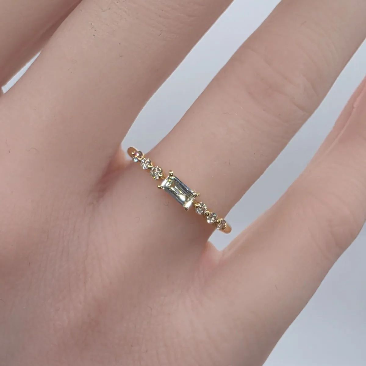 安い〜〜〜！??在庫一掃セール！?⏰? ⚡ダイヤリングK18 ダイヤ - 0.13cts+0.13cts 12.5号