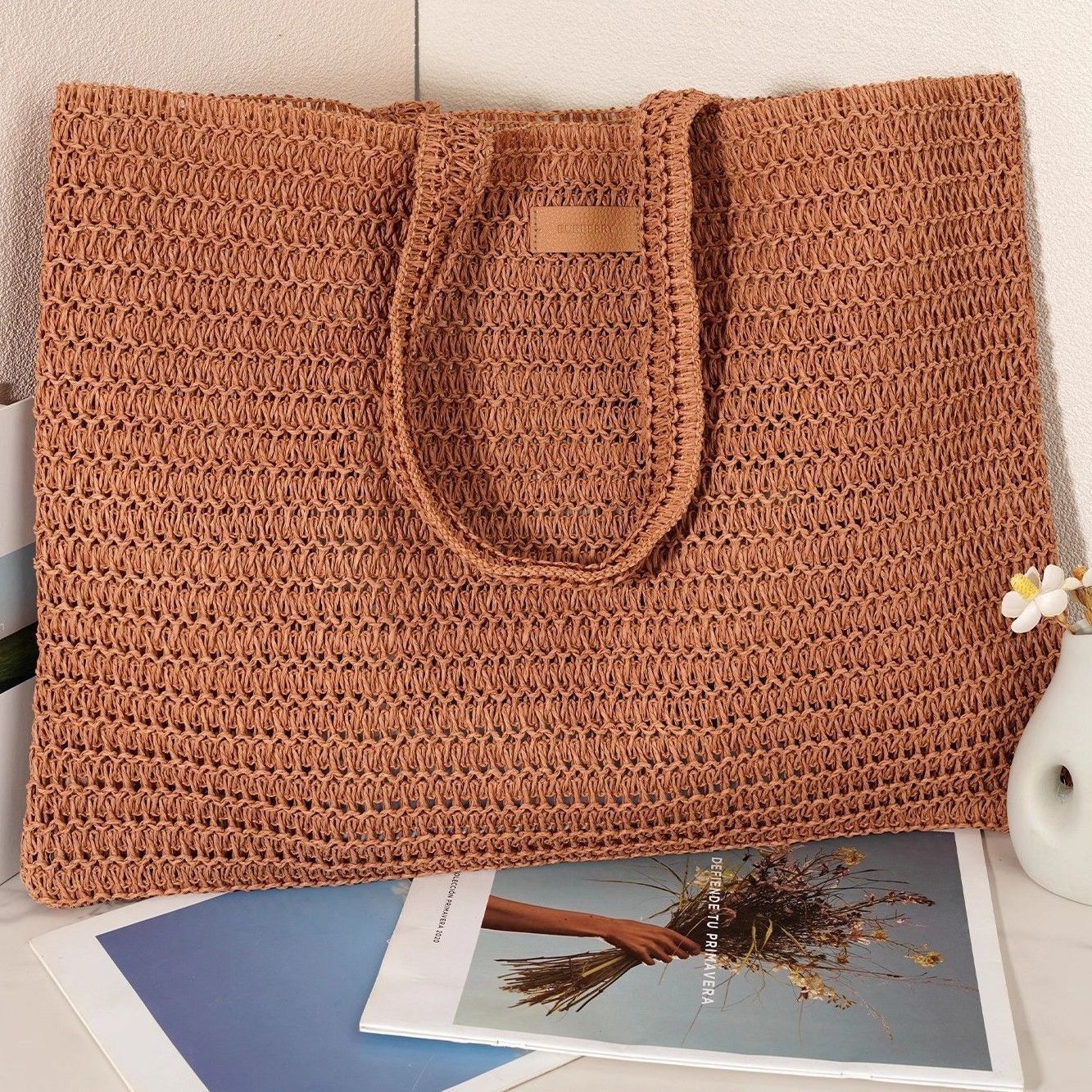 バーバリー わら編みバッグ　トートバッグ 予約商品】バーバリーBurberryのノベルティ正規品 わら編みトート
