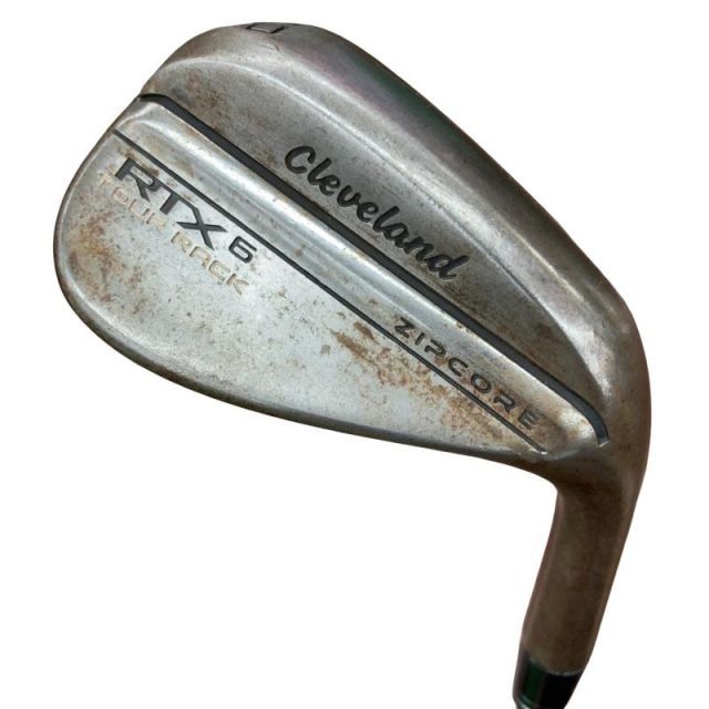 【中古】 クリーブランド Cleveland RTX-6 ZIPCORE ツアーラック(ノーメッキ) 50°/10° MID ウェッジ WG 純正特注シャフト (フレックスX) メンズ 男性用 右利き 右用 Cランク ゴルフクラブ