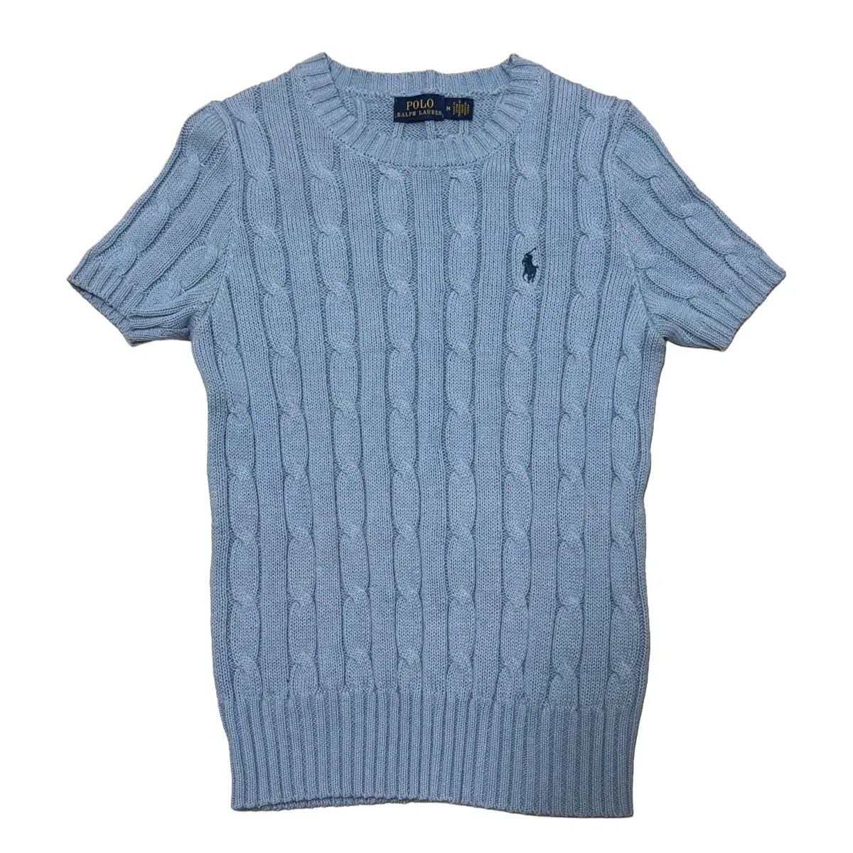 M POLO RALPH LAUREN レディース ケーブルニット 半袖