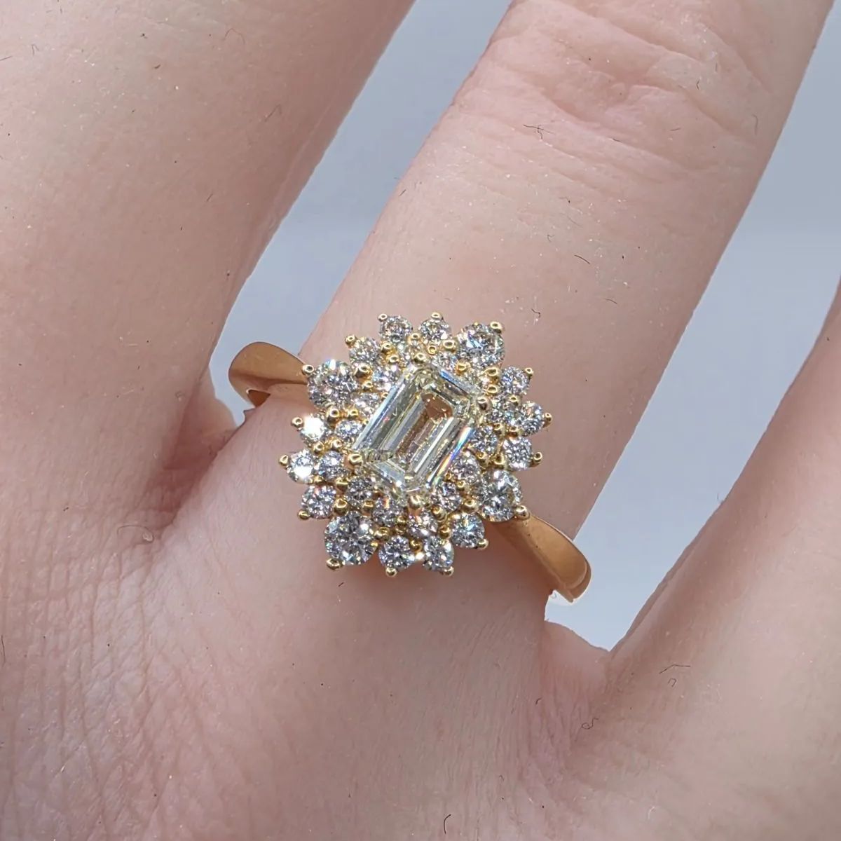 安い〜〜〜！??在庫一掃セール！?⏰? ⚡ダイヤリングK18 ダイヤ - 0.46cts+0.43cts 12号 55,000円