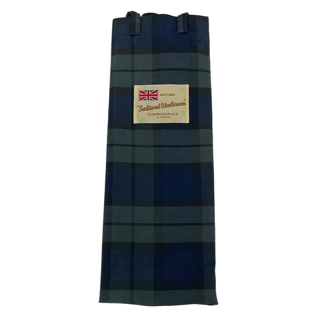 美品　Traditional Weatherwear チェック柄 ネイビー　長傘 TRADITIONAL WEATHERWEAR(トラディショナルウェザーウェア) 日傘