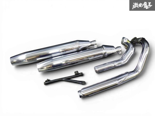 ☆即発送☆ YAMAHA ヤマハ純正 VP13J ドラッグスター 1100 5KSP ノーマル マフラー サイレンサー ステー付き サイレンサー フルエキ