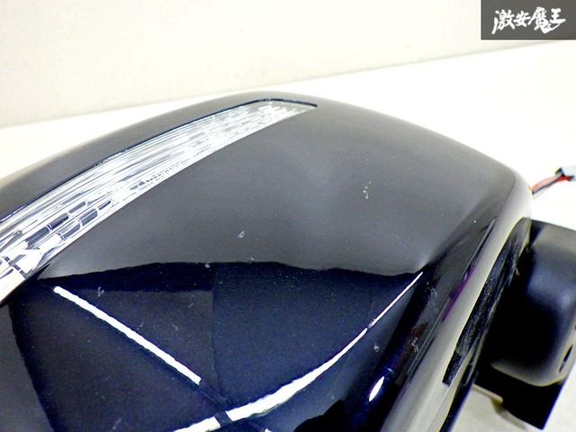 【動作OK】 スズキ 純正 JB64W ジムニー ドアミラー サイドミラー 電動格納 8ピン 右 運転席側 ZJ3 ブルーイッシュブラックパール３ 棚43B