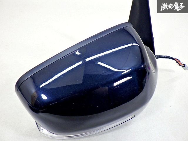 【動作OK】 スズキ 純正 JB64W ジムニー ドアミラー サイドミラー 電動格納 8ピン 右 運転席側 ZJ3 ブルーイッシュブラックパール３ 棚43B