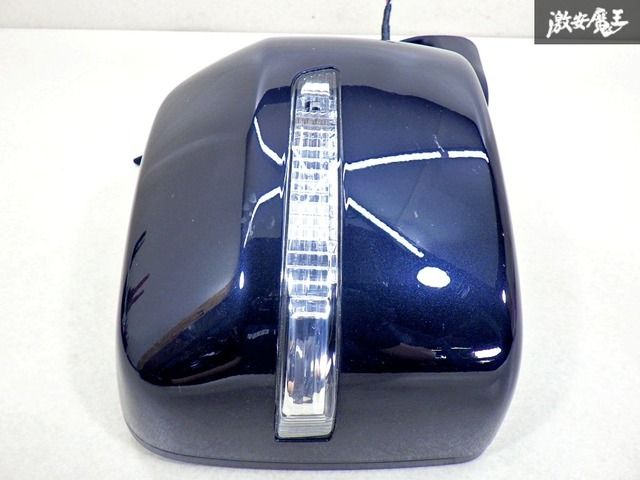 【動作OK】 スズキ 純正 JB64W ジムニー ドアミラー サイドミラー 電動格納 8ピン 右 運転席側 ZJ3 ブルーイッシュブラックパール３ 棚43B