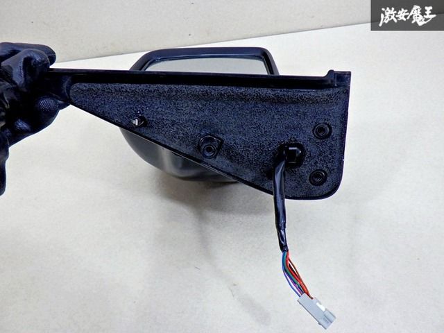 【動作OK】 スズキ 純正 JB64W ジムニー ドアミラー サイドミラー 電動格納 8ピン 右 運転席側 ZJ3 ブルーイッシュブラックパール３ 棚43B