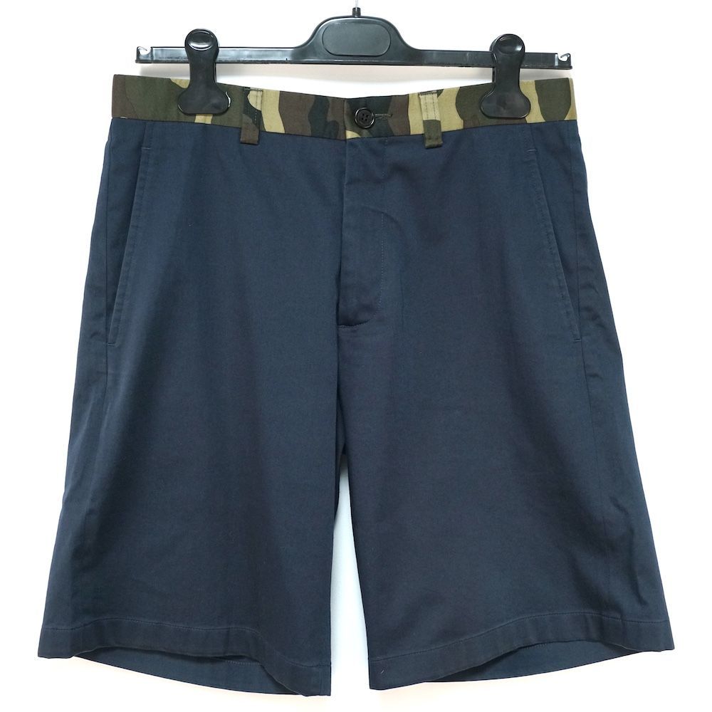 DIOR HOMME ディオールオム ウエスト カモフラ柄 ショート パンツ ネイビー 44サイズ 663C153Z3416