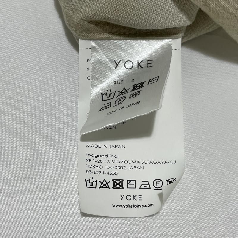 【中古】YOKE 22SS OVERSIZED OPEN COLLAR SHIRT サイズ2 YK22SS0329SH ヨーク オープンカラーシャツ[19]