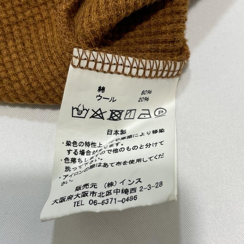 【中古】O Projeck ウール混 サーマルシャツ サイズM オレンジ オープロジェクト[19]