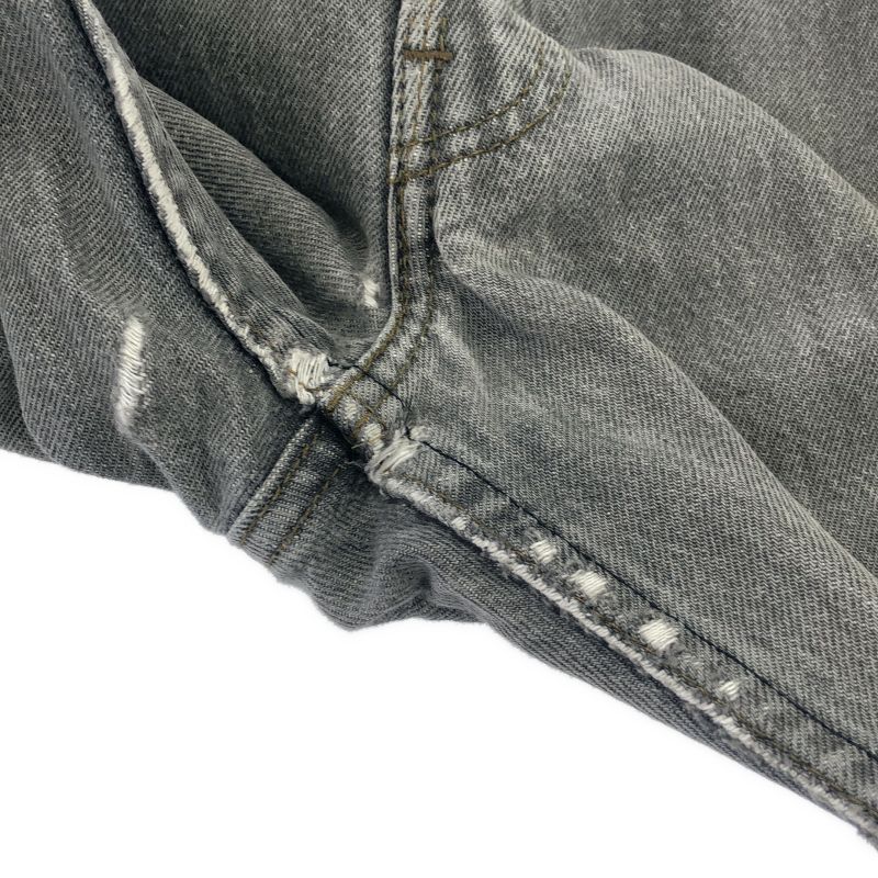【中古】00s LEVI'S 501 先染めブラックデニム W32 刻印524 USA製 △スレ､破れあり リーバイス[19]