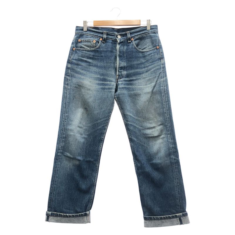 【中古】90s LEVI'S 501 デニムパンツ W32 刻印555 バレンシア製 USA製 リーバイス[19]