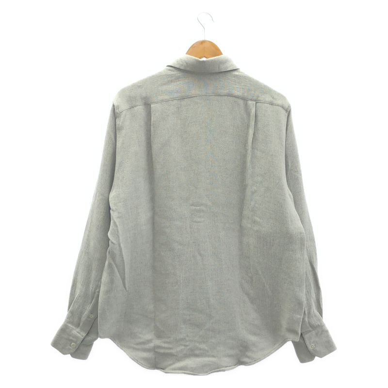 【中古】CAMISAS MANOLO 長袖シャツ サイズ46 26010601 グレー カミサス マノロ[19]