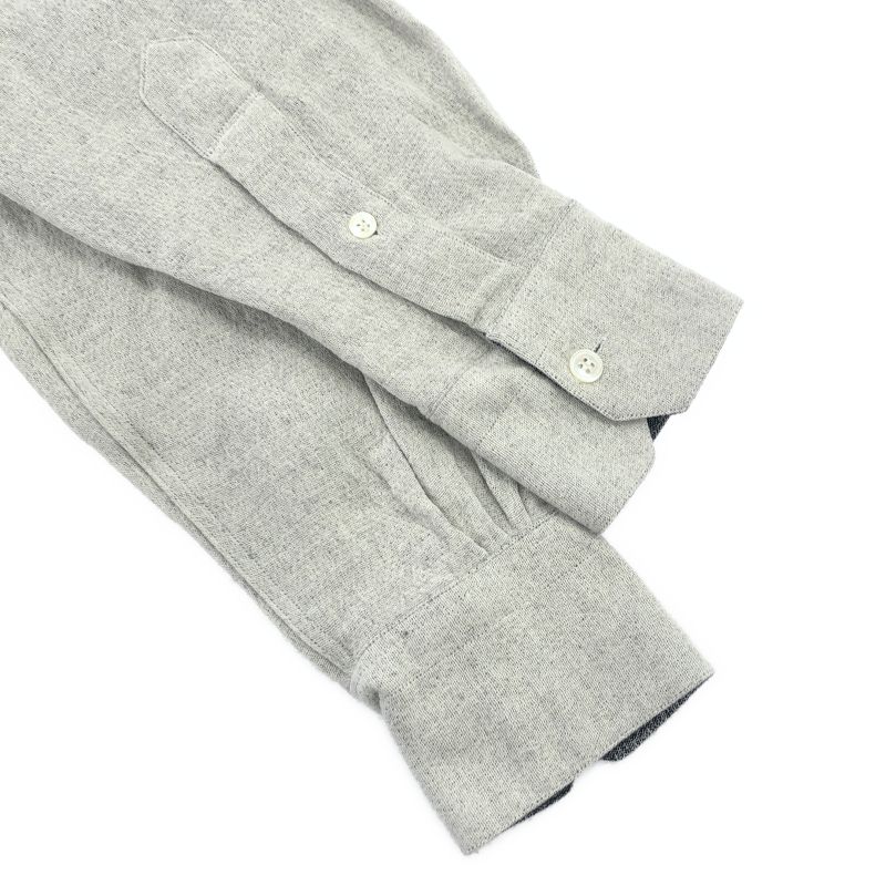 【中古】CAMISAS MANOLO 長袖シャツ サイズ46 26010601 グレー カミサス マノロ[19]