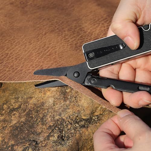 ROXON KS2E Noir Blanc Edge エリート D2 ブレード 13 in 1 マルチツール機能ポケットナイフ、大きなハサミ、G10 ハンドル、ポケットクリップ付き、キャンプ/バックパッキング/緊急時/EDC に最適 (D2 dde7ea61