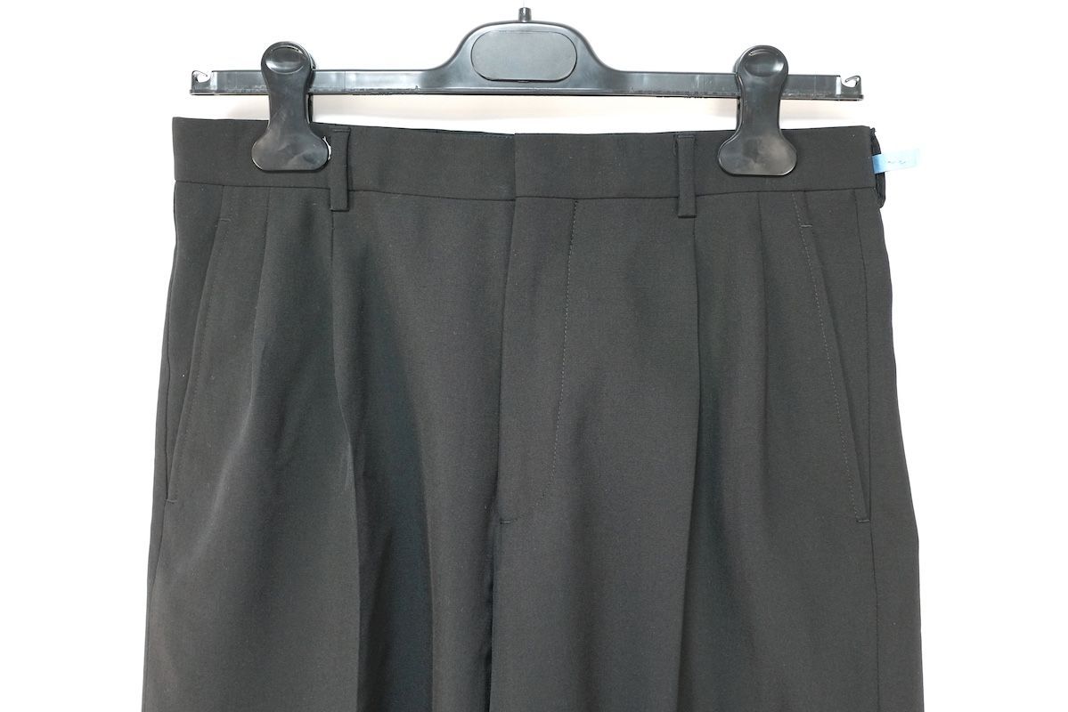 DIOR HOMME ディオールオム ウール モヘア ２タック ショート パンツ ブラック 44サイズ 463C155A3023