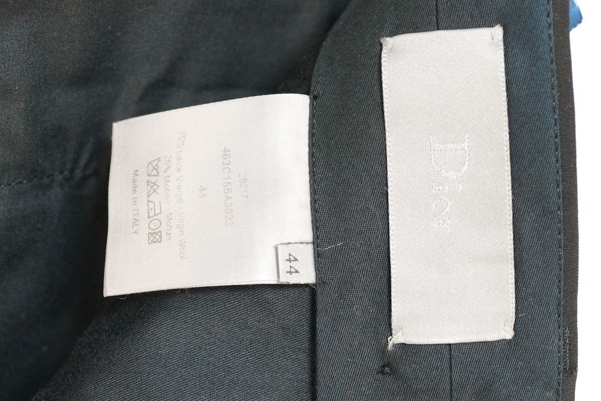 DIOR HOMME ディオールオム ウール モヘア ２タック ショート パンツ ブラック 44サイズ 463C155A3023