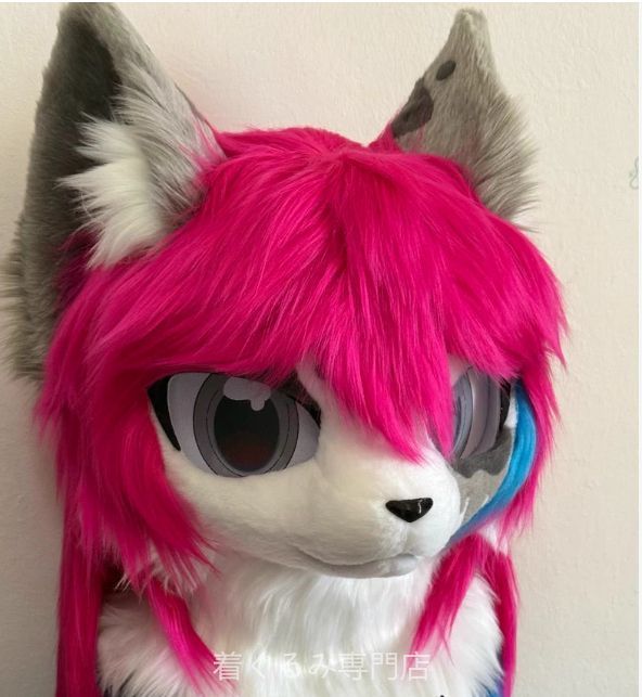 犬　猫　着ぐるみ ヘッド全頭　ヘッド ケモノ ファースーツ ぬいぐるみ コスプレ コスチューム Kurumi 一点物 C195
