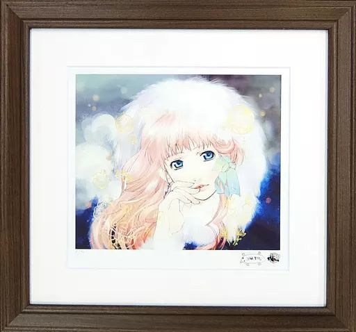 【中古】原画イラストボード マクロスF(フロンティア)額装版画 シェリル・ノーム (シリアルナンバー/直筆サイン入り)
