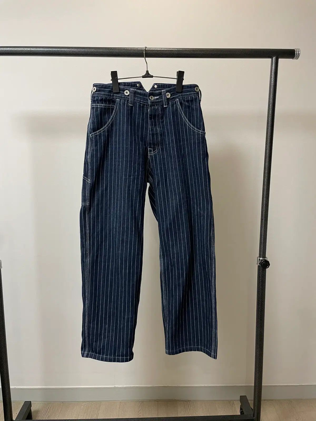 (M) OKONKWO オコンクォ ヒッコリー ワークパンツ