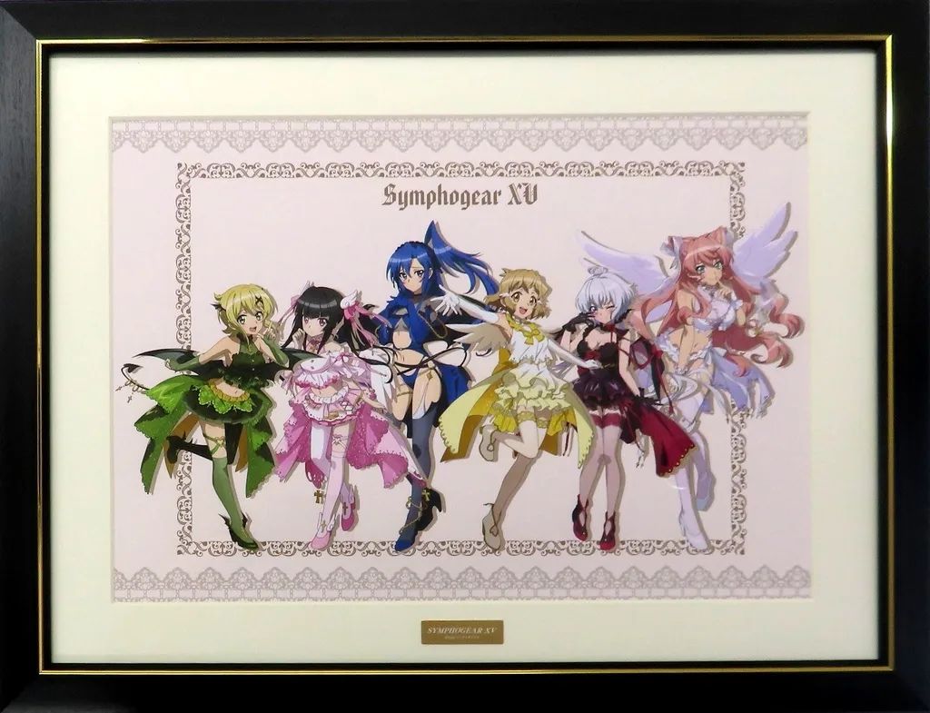【中古】原画イラストボード 戦姫絶唱シンフォギアXV キャラファイングラフ 天使と悪魔ver