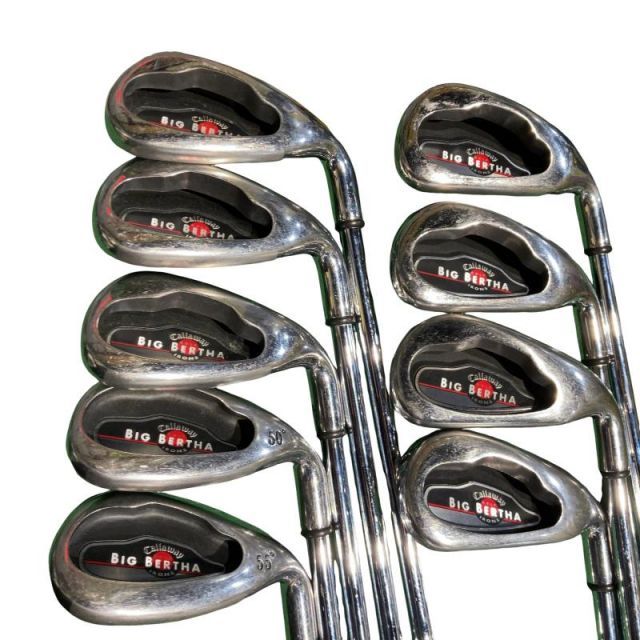 【中古】 キャロウェイ BIG BERTHA IRONS(2004) 10S アイアンセット IR NS PRO 850GH (フレックスS) メンズ 男性用 右利き 右用 Cランク ゴルフクラブ